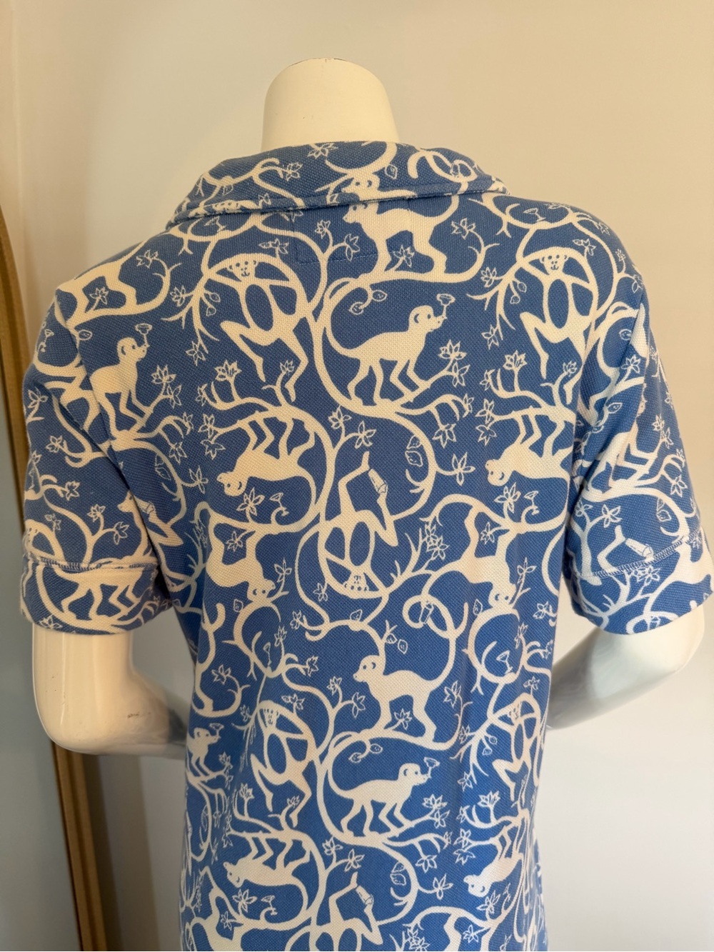 Lilly Pulitzer Dress - Medium - White Monkeys On Blue - Picture 6 of 8